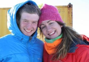 Our Story: Why We Love Offering Dog Sled Tours 1 Travis Beals and Sarah Stokey Shortly After Travis Asked Sarah to Marry Him.
