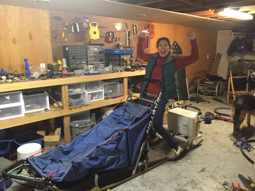 My First Dog Sled 3 The new single stanchion dog sled Travis built me